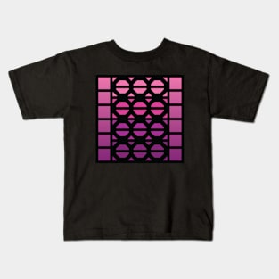 “Dimensional Bolts” - V.2 Purple - (Geometric Art) (Dimensions) - Doc Labs Kids T-Shirt